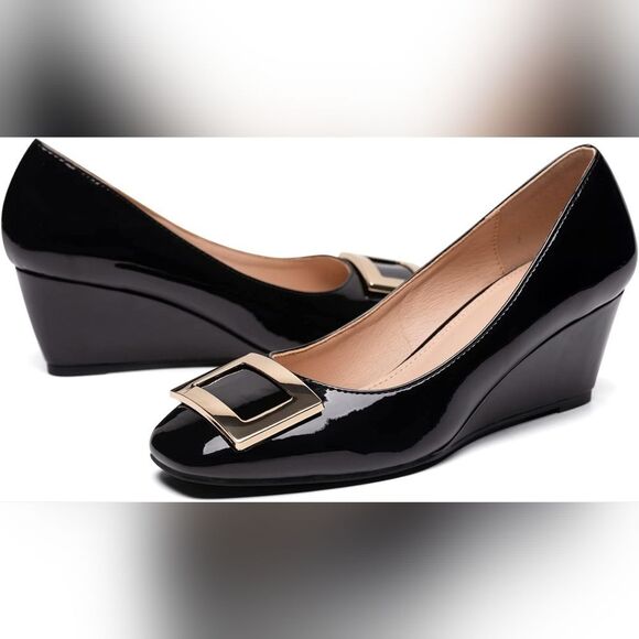 (S-4223) Bayq Women Wedge Pumps Sz 8.5 - Picture 12 of 12